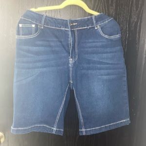 Women's Blue Denim Shorts